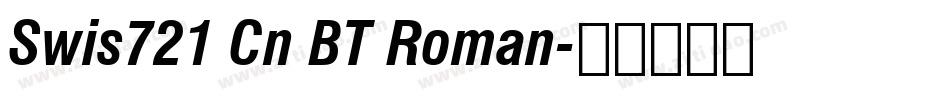 Swis721 Cn BT Roman字体转换